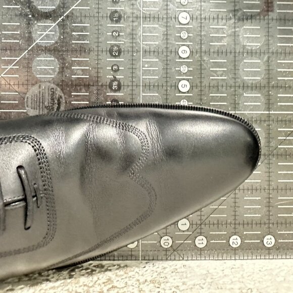 Gucci Men Size UK 9D US 9.5 Black Leather Whole Cut Lace Up Oxford Dress Shoes - Picture 12 of 12